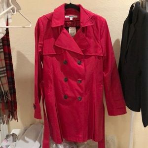 DKNY MAGENTA TRENCH COAT